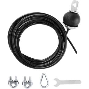 QWORK Fitness Pulley Cable 197 Inch - Adjustable Home Gym Cable Pulley System Replacement for Pulley Machine Accessories, 500lb Capacity, Sturdy Steel Wire Rope for Pulley Machine Accessories in Saudi Arabia