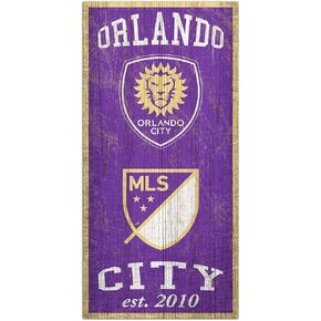 Fan Creations MLS Orlando City Unisex Orlando City Heritage Sign, Team Color, 6 x 12