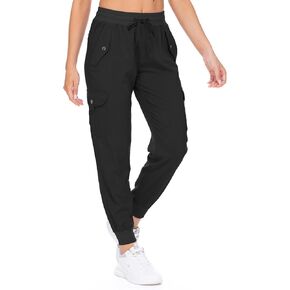 Women's Hiking Cargo Pants Quick Dry Lightweight Elastic Waist Outdoor Safari Travel