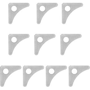 10pcs 1-Hole Steel Gusset, 1 7/8" x 1 7/8" Tall x 1/8" Thick Steel Gussets for Increasing The Support and Strength of Structural Joints