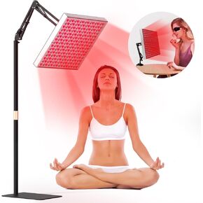 Red Light Therapy, 2 in 1 Red Light Therapy for Face and Body with Stand, Deep 660nm and 850nm Infrared Light Therapy, Red Light Therapy Device for Face, Muscles Pain, Skin, Back, Leg, Waist, Joints