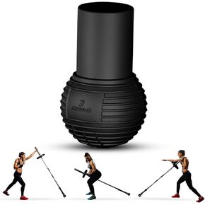 LYHOME Landmine Attachment for Barbell,Rubber Barbell Bomb for Press, Row, Spin, Fit 2in Olympic Barbell