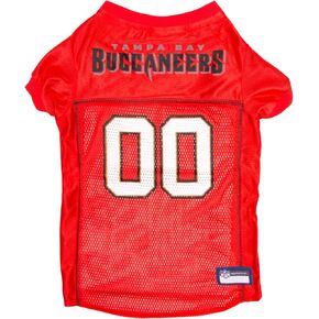 NFL Tampa Bay Buccaneers Dog Jersey, Size: X-Small. Best Football Jersey Costume for Dogs & Cats. Licensed Jersey Shirt.