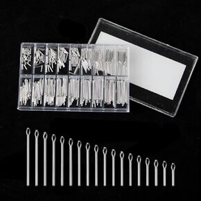 360-Piece 6-23mm Stainless Steel Watch Band Link Cotter Pin Assortment Kit - Essential for Watchmaker Repair