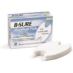 B-Sure Absorbent Pads, Pack of 24