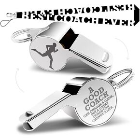 Whistle Thank You Running Whistle for Coaches Teachers Whistle Emergency Coach Referee Lifeguard Loud Whistle for Men Referees Coaches School Sports Coaches Whistle with Lanyard Cheer Coach Gift.