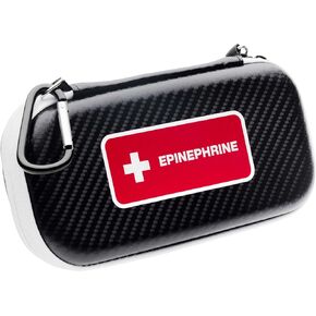 EpiPen Insulated Hardshell Carry Case | Slim & Compact Design Holds 2 Epi Pens & Medical Accessories | Carabiner & Medical Id Card Included