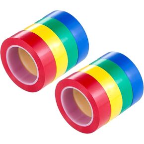Electrical Tape 4 Colors Blue Green Red Yellow, Color Code Your Electric Wiring Safely with Indoor/Outdoor for a Variety of Taping Needs (0.6"50Ft, 4 Colors) in Kuwait