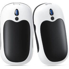 Electric Hand Warmers Rechargeable 2 Pack - Magnetic Hand Warmers Rechargeable, 6000mAh Portable Hand Warmer with 2 in 1 USB Cable for Camping, Christmas Stocking Stuffers