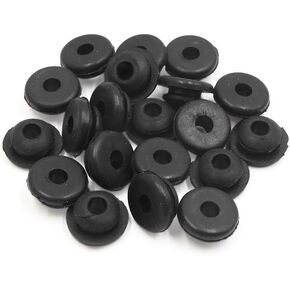 uxcell 20pcs 6mm Hole Diameter Black Rubber Shock Absorber Bushings Universal for Motorcycle