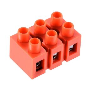 MECCANIXITY Terminal Block 600 Volts 36 amps Dual Row 3 Positions Screw Terminal Electric Barrier Strip 7 Pcs