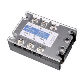 3 Phase Solid State Relay, JGX-48 60A, DC to AC, Input 4-32VDC to Output 480VAC 60A (1)