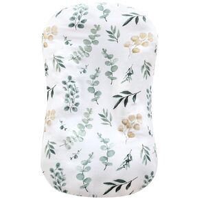 غطاء أريكة الأطفال من LifeTree Muslin محايد، غطاء أريكة منزلق لحديثي الولادة للأولاد والبنات الرضع، ناعم 70% فيسكوز من الخيزران و30% قطن، غطاء فقط، نمط مربعات