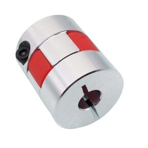 6.35 1/4"x8mm CNC Flexible Plum Coupling Shaft Coupler Connect D25 L30