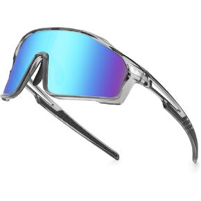 Karsaer Vision Sports Sunglasses for Men and Women Youth Oversized Glasses for Cycling Running Softball Baseball