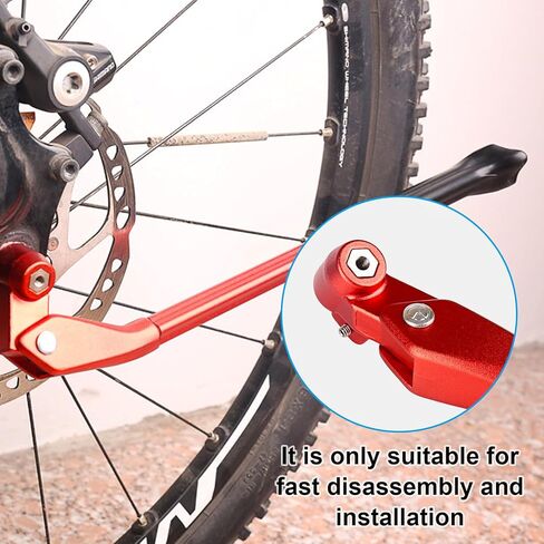 مسند دراجة قابل للتعديل من Kingsea، حامل خلفي للدراجة، حامل لوقوف السيارات بمسند للدراجة للبالغين، مسند للدراجة باللون الأسود مناسب للدراجات الجبلية 24 26 27.5 29 بوصة in Kuwait