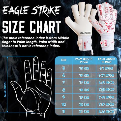 Soccer Goalie Gloves - Fingers Protection, Sizes 5 to 11, 4mm German Giga Latex Pro-Level Gloves in Saudi Arabia
