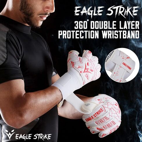 Soccer Goalie Gloves - Fingers Protection, Sizes 5 to 11, 4mm German Giga Latex Pro-Level Gloves in Saudi Arabia