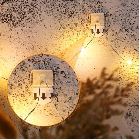 Jetec 200 Pieces Command Mini Light Clips Clear Traceless Clips Christmas Wall Hanging Clips Decorating Hook Clips with Adhesive Dots for Christmas Home Indoor Outdoor Party Decoration Supplies in Saudi Arabia