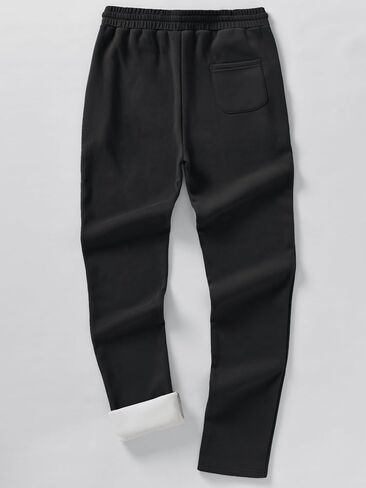 Weintee Men's 36" Inseam Tall Fleece Pants Sherpa Lined Sweatpants Long Length in Kuwait