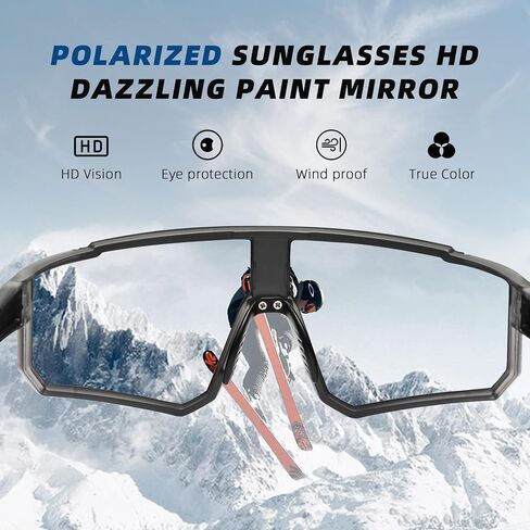 Polarized Sports Sunglasses for Men, Mens Sun glasses UV Protection for Cycling Fishing Driving Running in Saudi Arabia