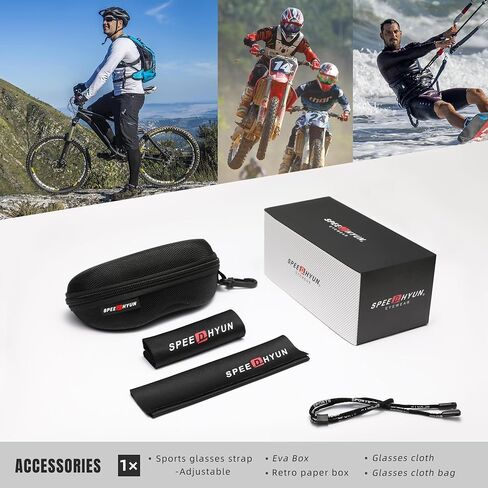 Polarized Sports Sunglasses for Men, Mens Sun glasses UV Protection for Cycling Fishing Driving Running in Saudi Arabia