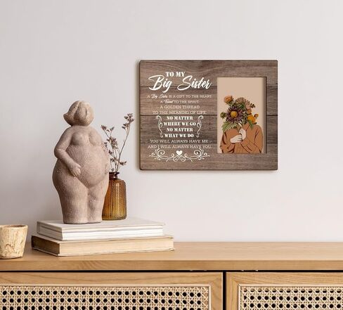 Sister Gift, Picture Frame Desk Decor Gift, Sister Birthday Gift Idea, Family Photo Frame for Tabletop Display, Christmas Gift for Sister, Thank You for Being Such An Important Piece of My Life in Saudi Arabia