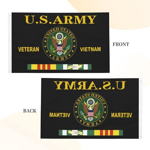 Us Army Vietnam Veteran Flag Brass Grommets Vivid Color 3x5 Ft Garden Decoration Outdoor Decoration Holiday Decoration Farm Decoration Anniversary Decoration in Saudi Arabia