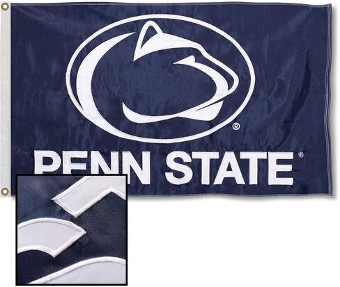 شركة College Flags & Banners Co. علم النايلون المطرز والمخيط من ولاية بنسلفانيا Nittany Lions in Saudi Arabia