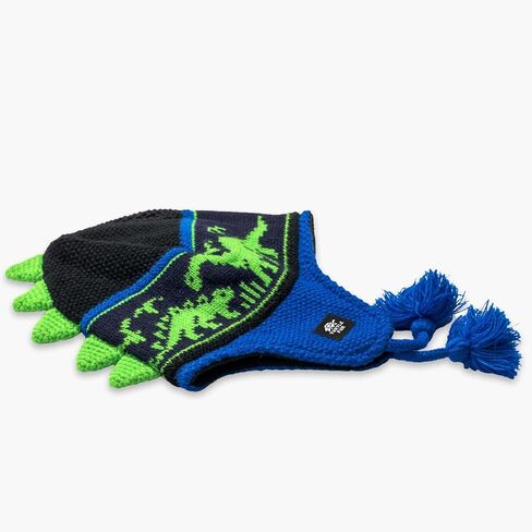 Turtle Fur Kids Boys Dr. Dino Fleece Lined Dinosaur Earflap Beanie in Kuwait