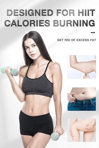 دمبل قابل للتعديل، زوج واحد من أوزان اليد الفولاذية الصلبة لمعدات HIIT، باميلا وتاباتا، تصميم مضاد للسقوط وغير قابل للانزلاق، أوزان مجانية للنساء وكبار السن والأطفال واللياقة البدنية للتمرين المنزلي in Saudi Arabia