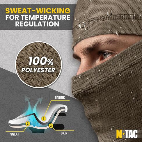 قناع الوجه بالاكلافا للرجال والنساء من إم-تاك - قناع الوجه الكامل للدراجة النارية - قناع شيستي - بالاكلافا التكتيكية (أخضر الحارس) in Kuwait