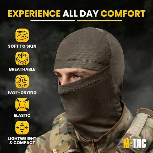 قناع الوجه بالاكلافا للرجال والنساء من إم-تاك - قناع الوجه الكامل للدراجة النارية - قناع شيستي - بالاكلافا التكتيكية (أخضر الحارس) in Kuwait
