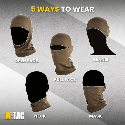 قناع الوجه بالاكلافا للرجال والنساء من إم-تاك - قناع الوجه الكامل للدراجة النارية - قناع شيستي - بالاكلافا التكتيكية (أخضر الحارس) in Kuwait