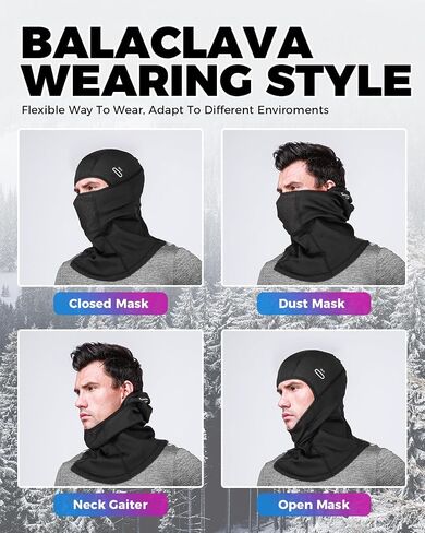 VICTGOAL Winter Ski Mask for Men Thermal Fleece Balaclava Face Mask Windproof for Cycling Motorcycle Snowboard in Saudi Arabia