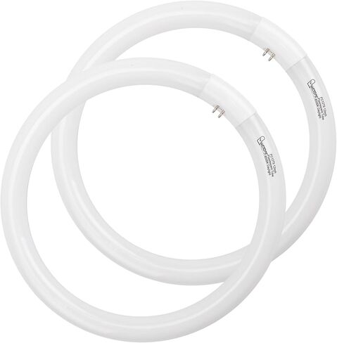 FC12T9/DL 32 Watts T9 Circline Fluorescent Light Bulb, 6500K Daylight, 12 Inch Round Fluorescent Bulb, 2250 Lumens, G10q 4 Pin Base, Circular Fluorescent Replacement Bulb - 2 Pack in Saudi Arabia