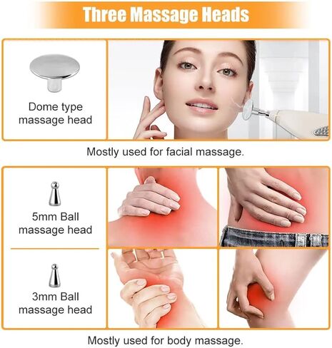 Electronic Acupuncture Pen Pain Relief Therapy Meridian Pen Find Acupoints Automatically with 3 Massage Heads Rechargeable Point Detector in Saudi Arabia
