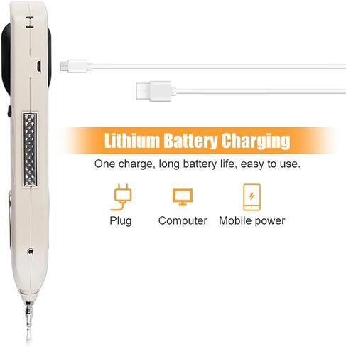 Electronic Acupuncture Pen Pain Relief Therapy Meridian Pen Find Acupoints Automatically with 3 Massage Heads Rechargeable Point Detector in Saudi Arabia