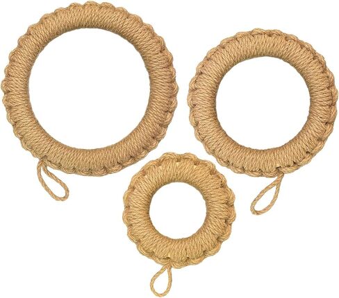 Trivets for Hot Dishes Round Jute Woven Trivet Set 3, Handwoven Trivet Mat for Duch Oven, Hot Pots, Pans, Teapot and Tabletop in Saudi Arabia