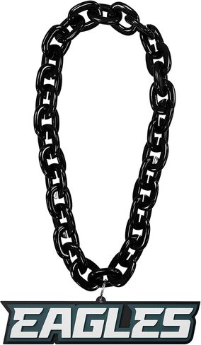 aminco Philadelphia Eagles Wordmark NFL Fan Chain, Black in Saudi Arabia