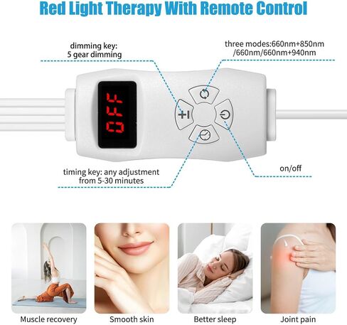 Red Light Therapy, 3 in 1 Deep 660nm,850nm and 940nm Near Infrared Led Red Light with 30-64" Adjustable Height Therapy Lamp for Body,Red Infrared Light with 4 head at Home for Face Pain Skin Back in Saudi Arabia