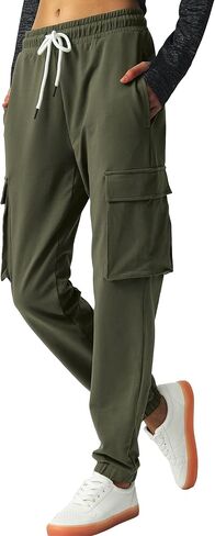 بنطال رياضي من القطن للنساء من SPECIALMAGIC، بنطال رياضي بأربعة جيوب in Kuwait