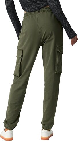 بنطال رياضي من القطن للنساء من SPECIALMAGIC، بنطال رياضي بأربعة جيوب in Kuwait