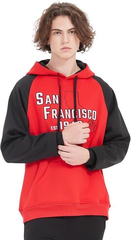 سويت شيرت RZUO للرجال والنساء للجنسين سيتي كلاسيكي لكرة القدم مطرز بغطاء للرأس من الجيرسيه in Kuwait