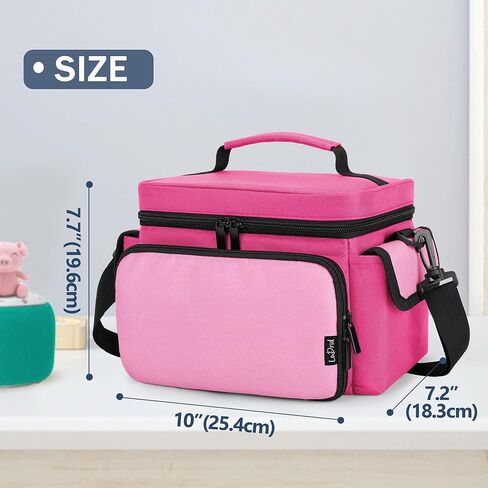 حقيبة تخزين LoDrid متوافقة مع مشغل الصوت Storypod مع مقبض وحزام كتف، وحقيبة حمل مع جيوب احترافية لشخصيات الصوت والملحقات، باللون الوردي (تصميم حاصل على براءة اختراع) in Kuwait