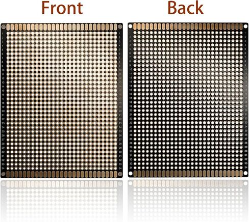 6Pcs Double Sided Gold-Plated Universal PCB Board Prototype Kit for DIY Soldering and Electronic Project Circuit Boards Compatible with Arduino Kit and Raspberry Pi （6 Sizes） in Saudi Arabia