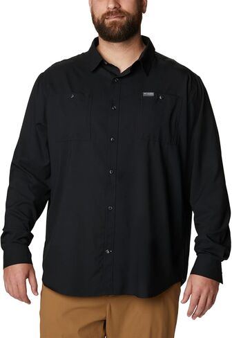 Columbia Men's Utilizer Woven Long Sleeve, Black, Medium in Saudi Arabia