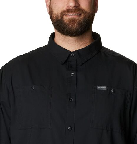 Columbia Men's Utilizer Woven Long Sleeve, Black, Medium in Saudi Arabia
