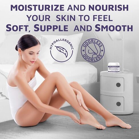Revitaderm 4D Urea Cream, Deeply Moisturizes for Dry, Cracked Feet, Hands, Elbows and Knees, Ultra Repair Cream and Callus Remover For Feet, Free Pumice Stone Included, 4oz, 1 Pack in Saudi Arabia