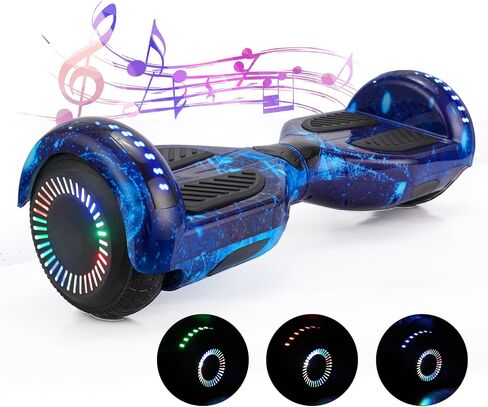 Self Balancing Scooters with Bluetooth & Corlorful LED Lights, Gifts for Kids & Adults & Girls & Boys, for All Ages in Saudi Arabia